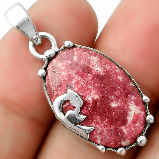 Peacock Natural Pink Thulite Norway Pendant P-1698 SDP111822