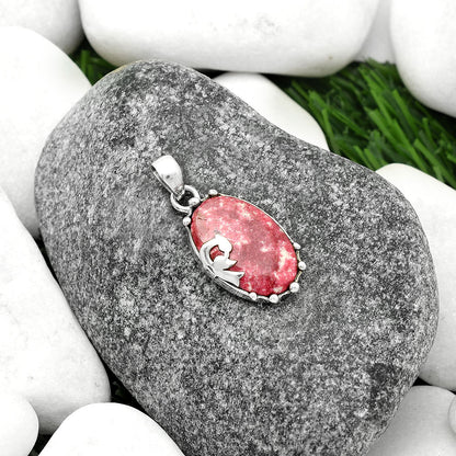 Peacock Natural Pink Thulite Norway Pendant P-1698 SDP111822