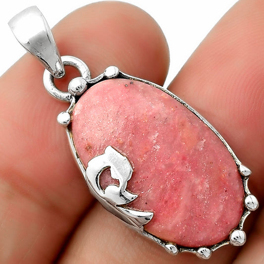 Peacock - Natural Pink Tulip Quartz Pendant P-1698 SDP111824