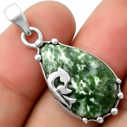 Peacock - Natural Dioptase Pendant P-1698 SDP111826