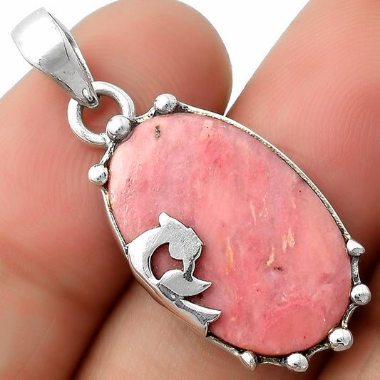 Peacock - Natural Pink Tulip Quartz Pendant P-1698 SDP111827