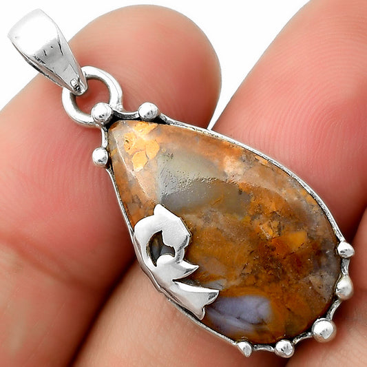 Peacock Amethyst Sage Agate Nevada Pendant P-1698 SDP111829