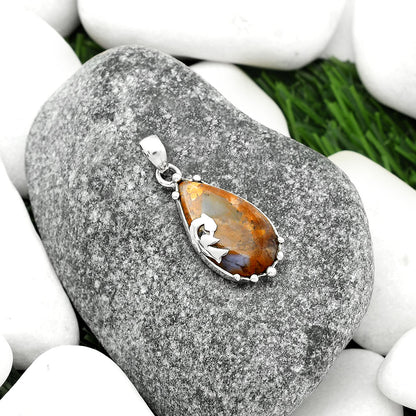 Peacock Amethyst Sage Agate Nevada Pendant P-1698 SDP111829