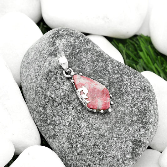 Peacock Natural Pink Thulite Norway Pendant P-1698 SDP111834
