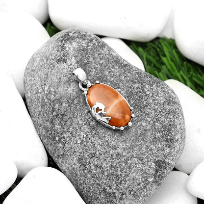 Peacock - Natural Red Mookaite Pendant P-1698 SDP111839