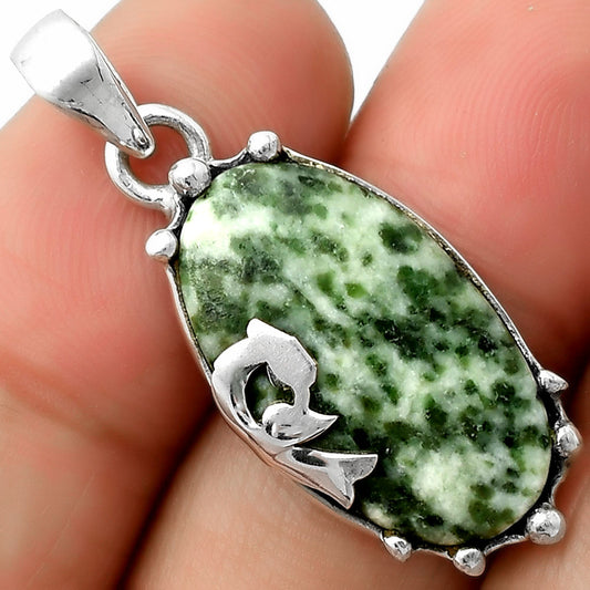 Peacock - Natural Dioptase Pendant P-1698 SDP111853