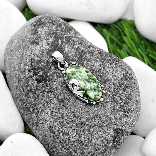 Peacock - Natural Dioptase Pendant P-1698 SDP111853