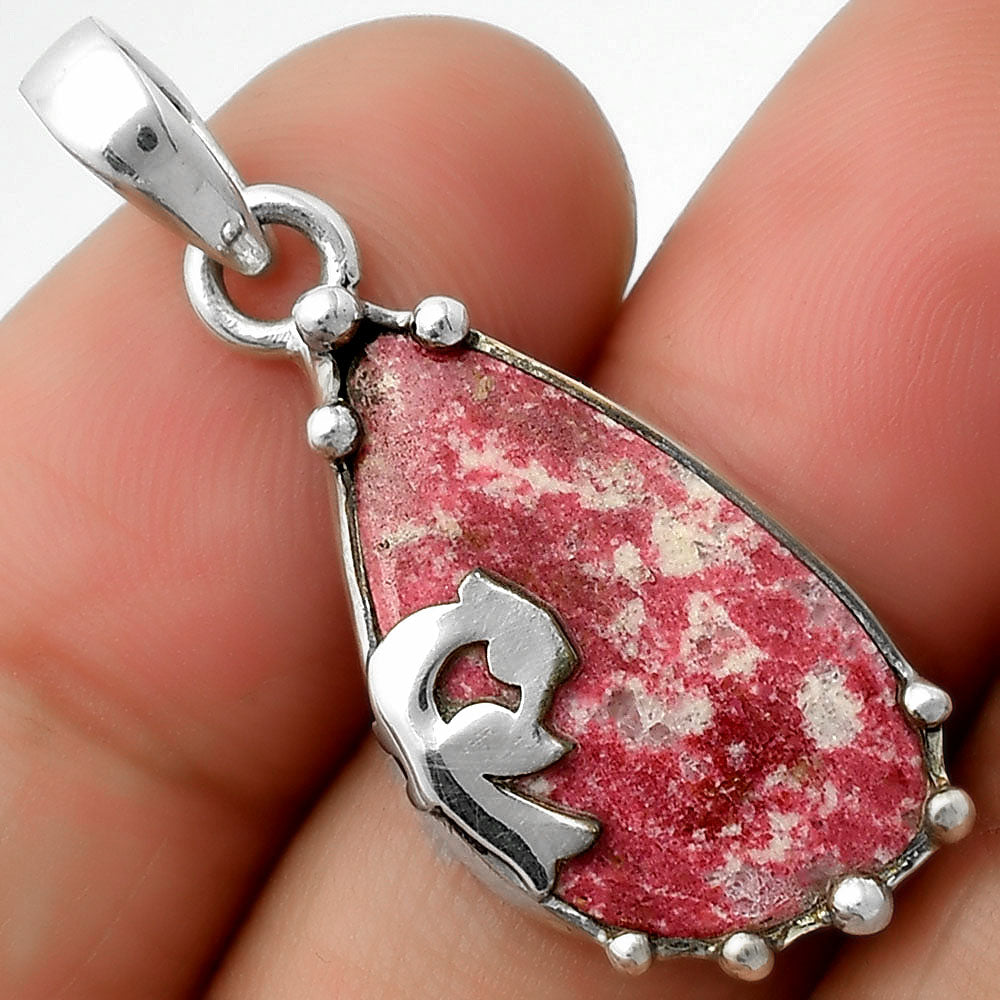 Peacock Natural Pink Thulite Norway Pendant P-1698 SDP111854