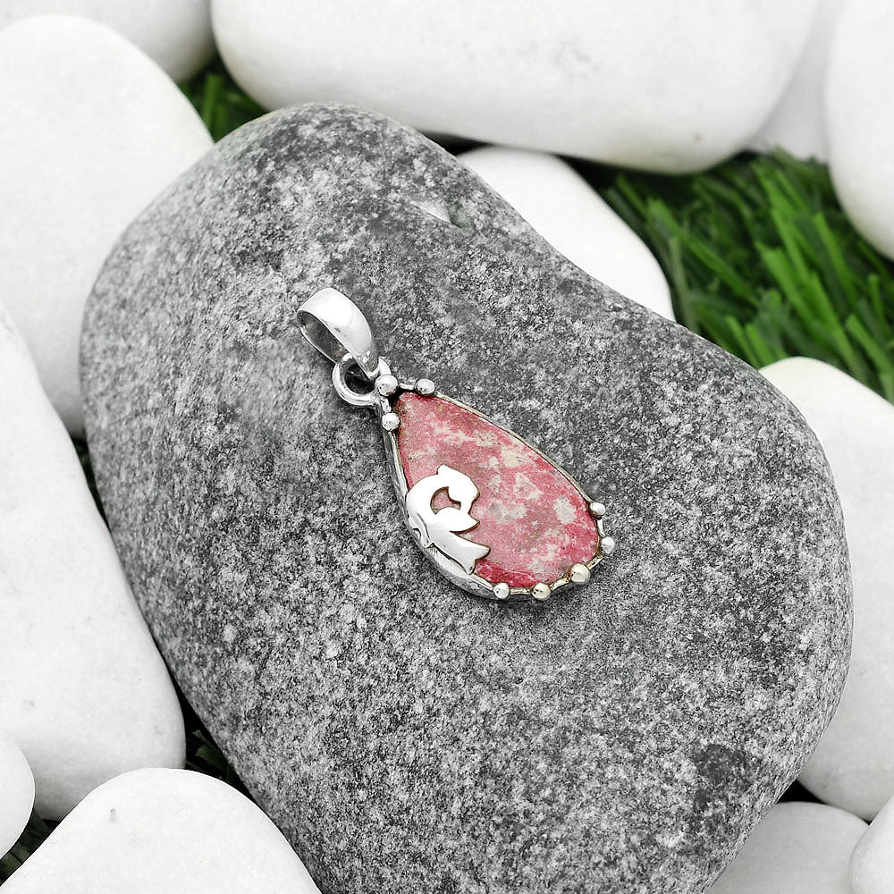 Peacock Natural Pink Thulite Norway Pendant P-1698 SDP111854
