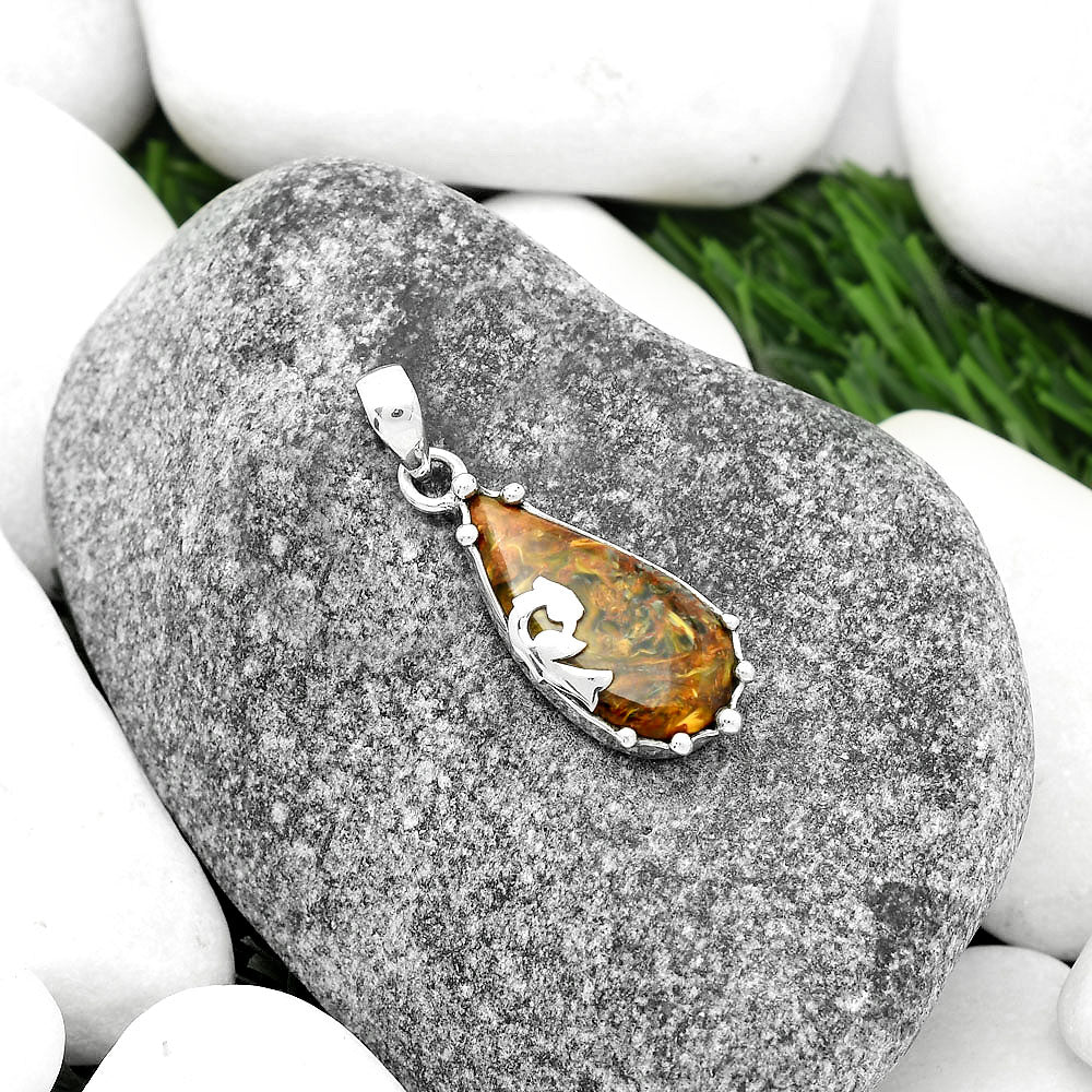 Peacock Natural Pietersite Namibia Pendant P-1698 SDP111859