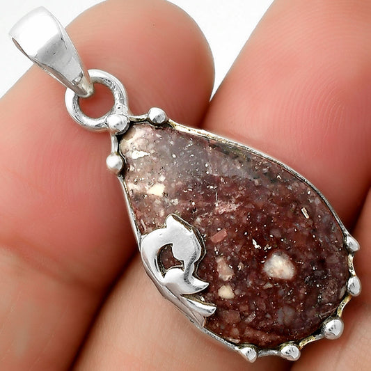 Peacock - Natural Wild Horse Jasper Pendant P-1698 SDP111861