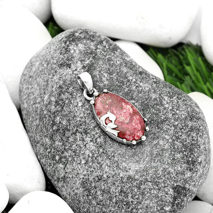 Peacock Natural Pink Thulite Norway Pendant P-1698 SDP111863
