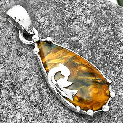Peacock Natural Pietersite Namibia Pendant P-1698 SDP111867