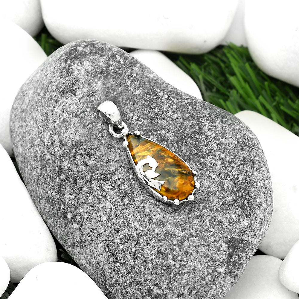 Peacock Natural Pietersite Namibia Pendant P-1698 SDP111867