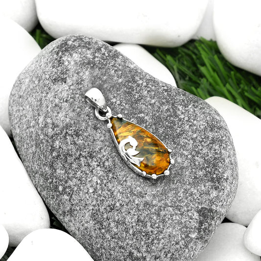 Peacock Natural Pietersite Namibia Pendant P-1698 SDP111867