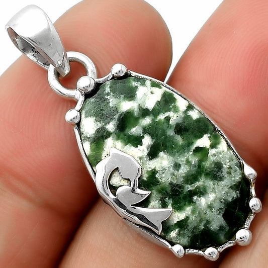 Peacock - Natural Dioptase Pendant P-1698 SDP111869