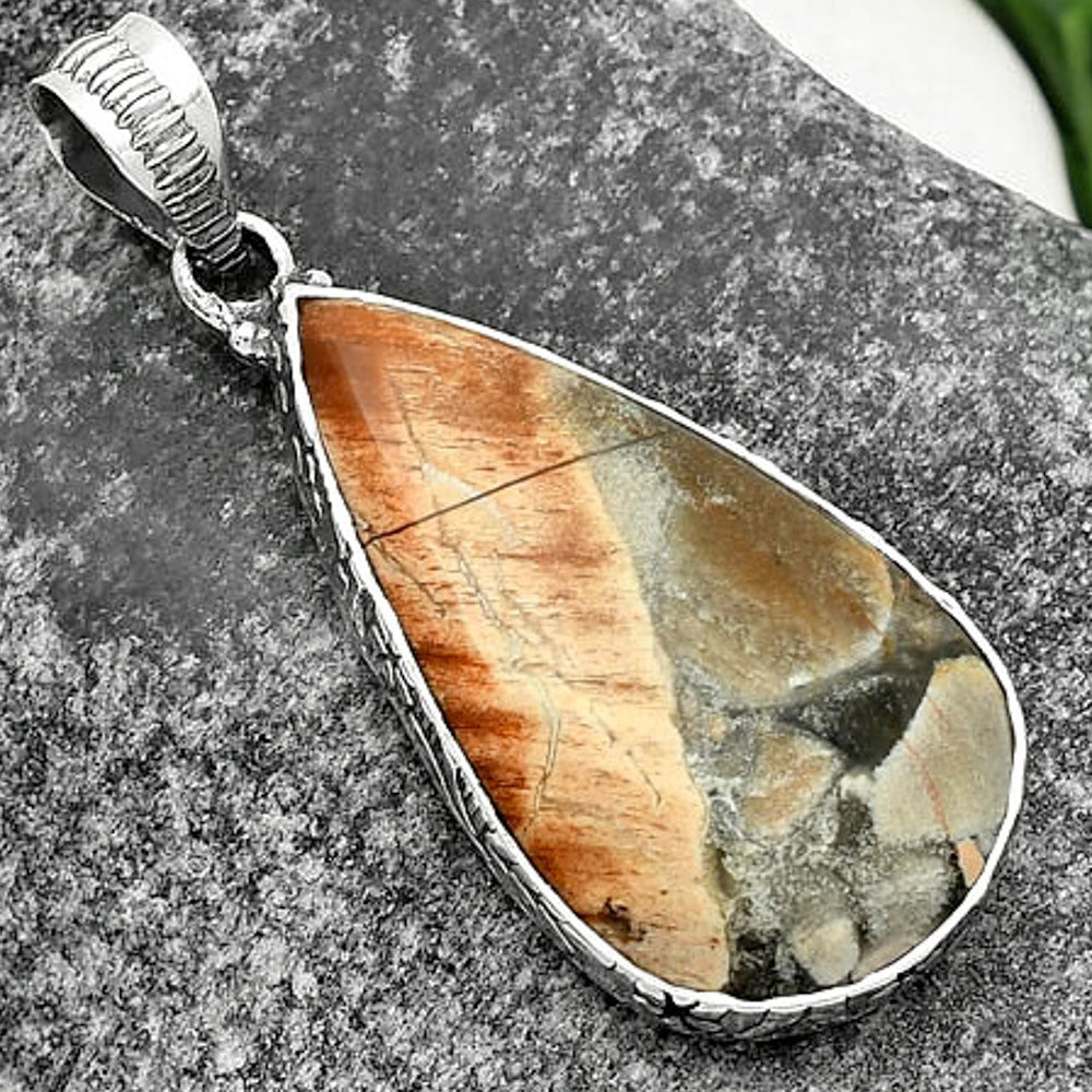 Natural Tabu Jasper Pendant P-1082 SDP111886