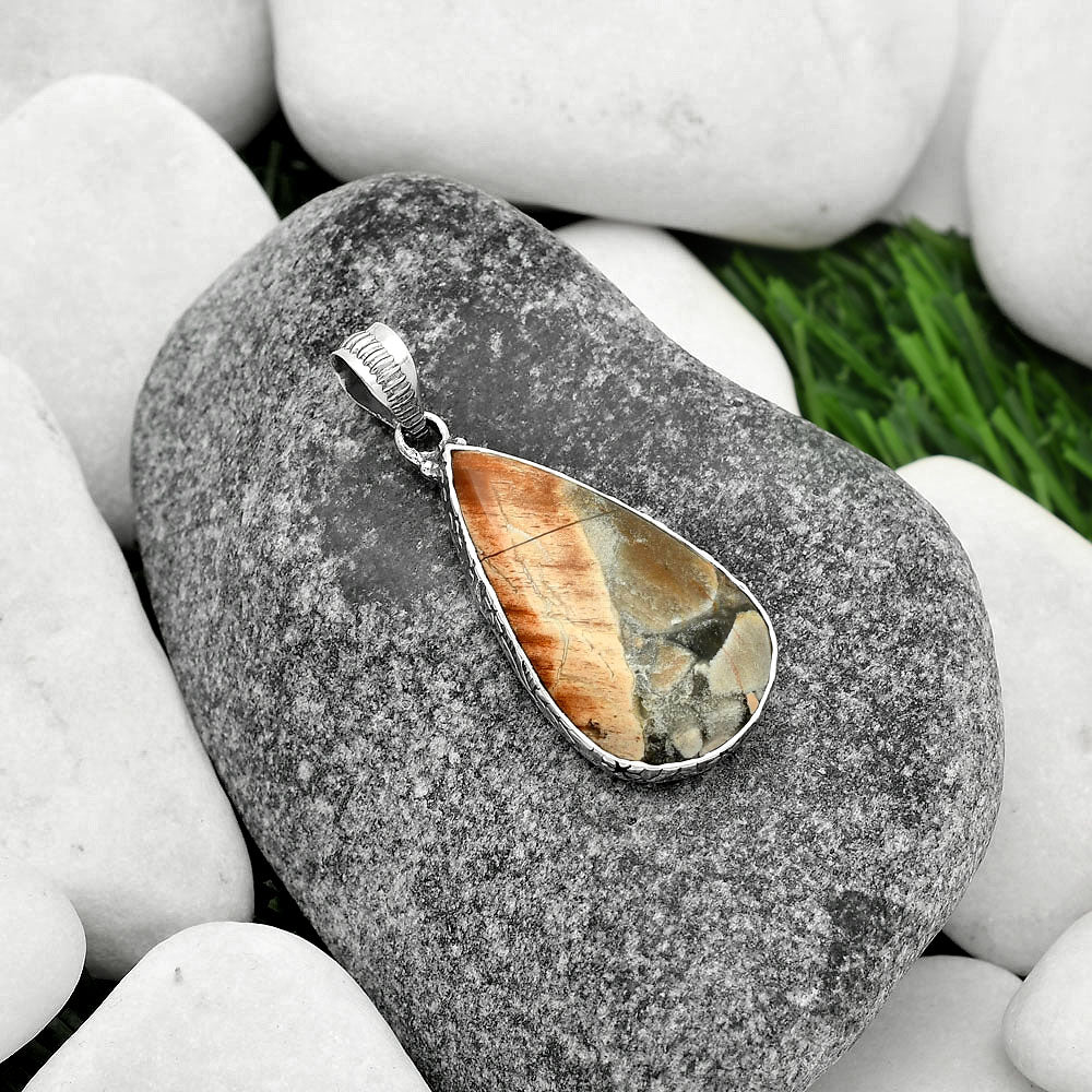 Natural Tabu Jasper Pendant P-1082 SDP111886