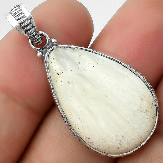 Natural White Scolecite Pendant P-1082 SDP111912