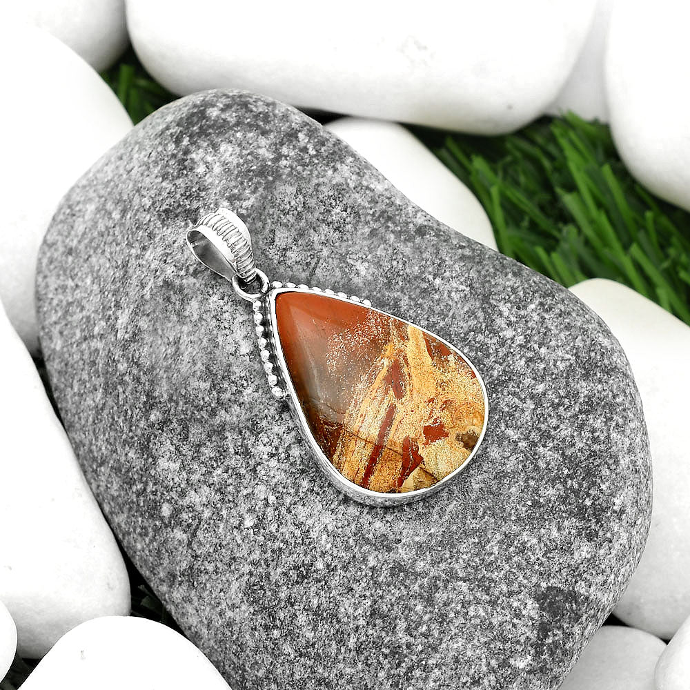 Natural Tabu Jasper Pendant P-1084 SDP111955