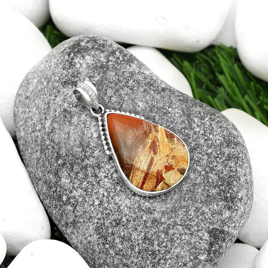 Natural Tabu Jasper Pendant P-1084 SDP111955