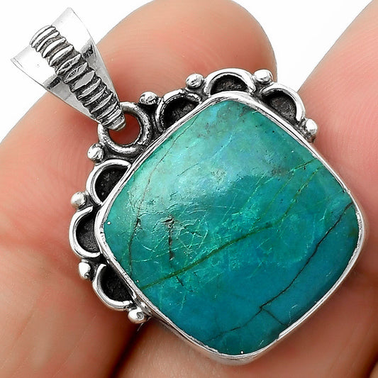 Natural Azurite Chrysocolla Pendant P-1085 SDP111982