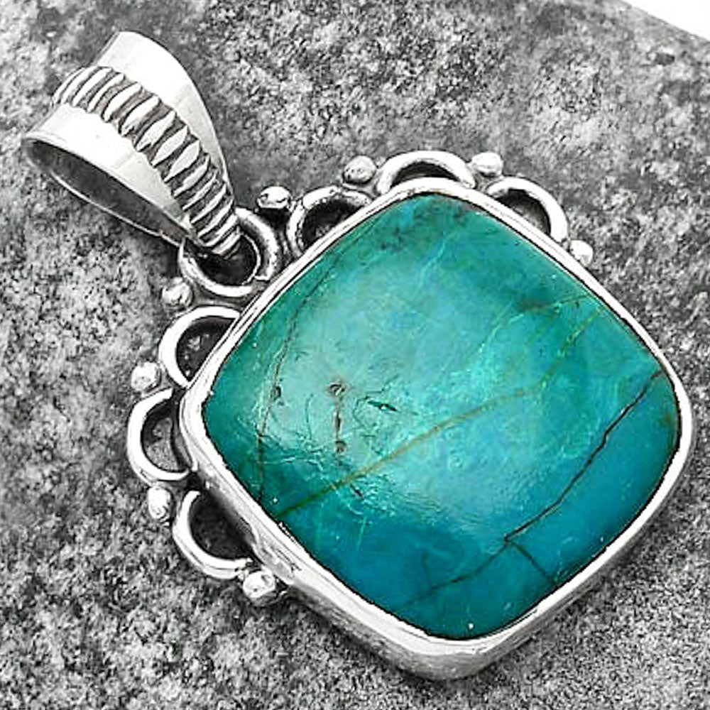 Natural Azurite Chrysocolla Pendant P-1085 SDP111982