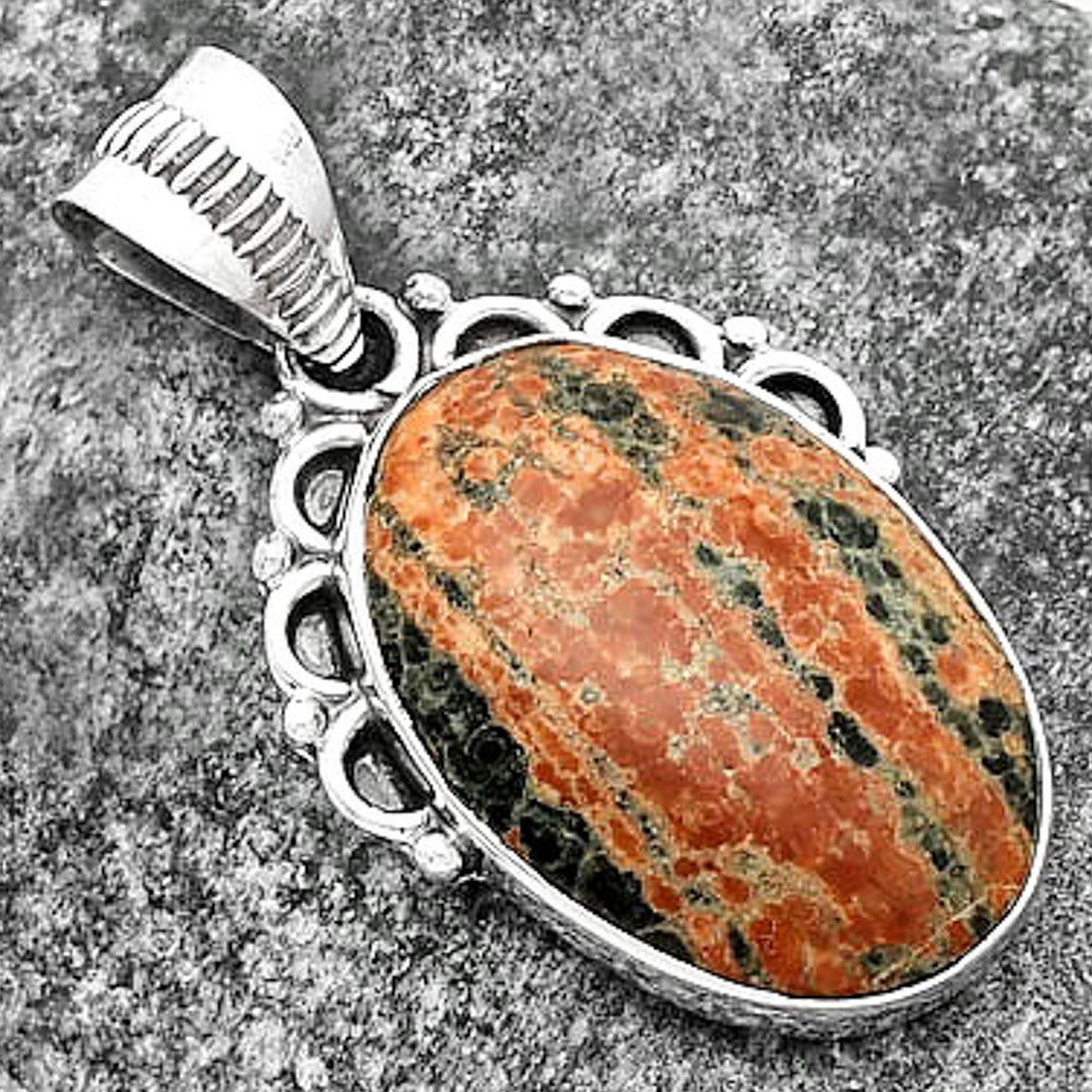 Natural Fireworks Obsidian Pendant P-1085 SDP111985