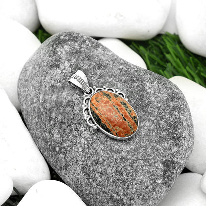 Natural Fireworks Obsidian Pendant P-1085 SDP111985