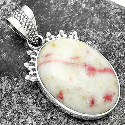 Natural Cinnabar Pendant P-1086 SDP112018