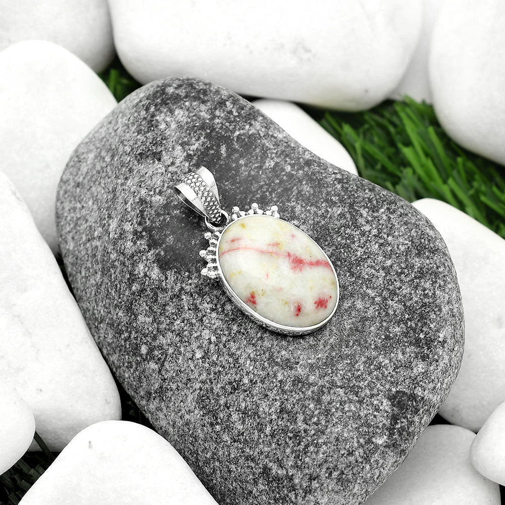 Natural Cinnabar Pendant P-1086 SDP112018