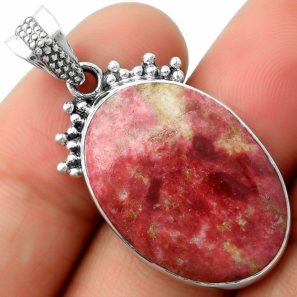 Natural Pink Thulite - Norway Pendant P-1086 SDP112024