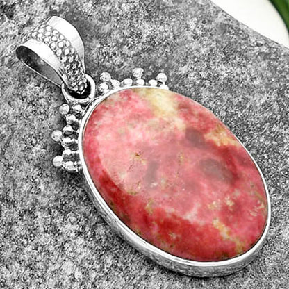 Natural Pink Thulite - Norway Pendant P-1086 SDP112024