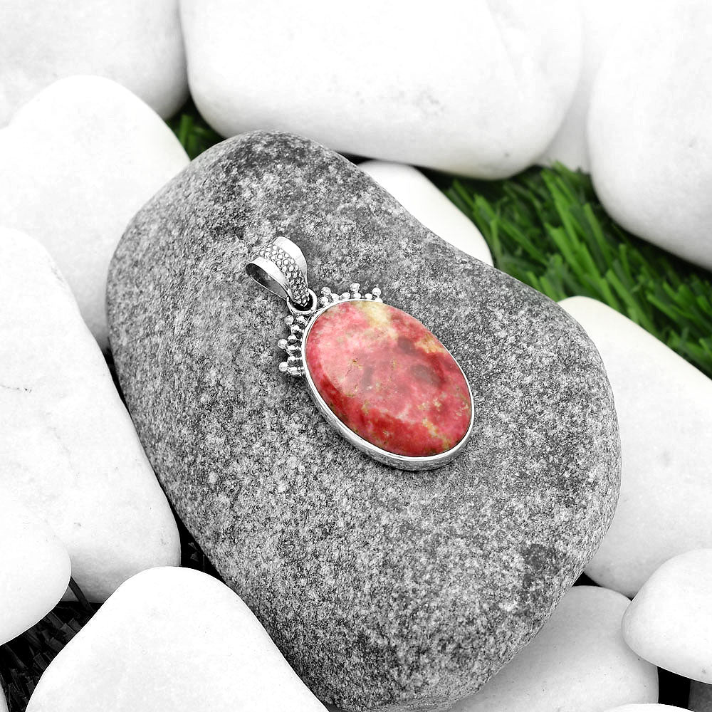 Natural Pink Thulite - Norway Pendant P-1086 SDP112024