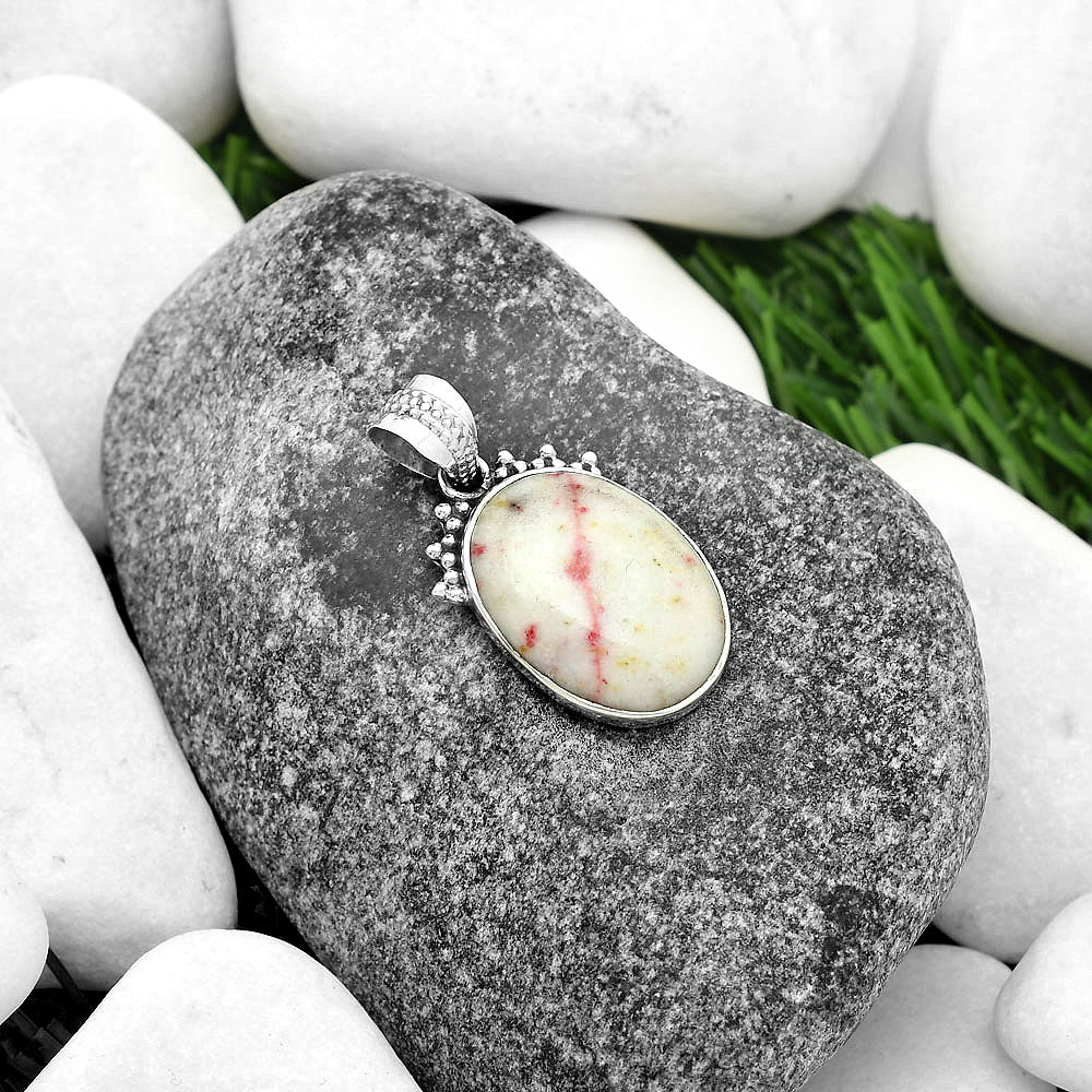 Natural Cinnabar Pendant P-1086 SDP112032