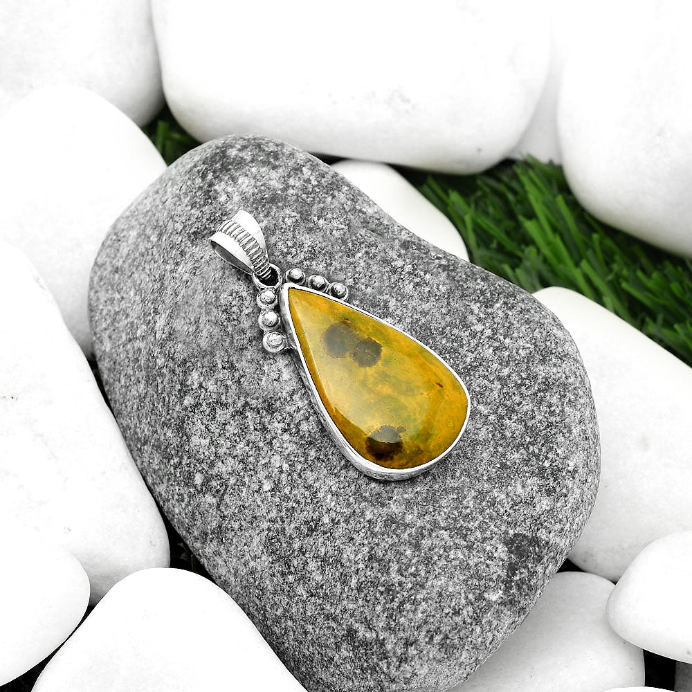 Natural Unakite Pendant P-1087 SDP112055