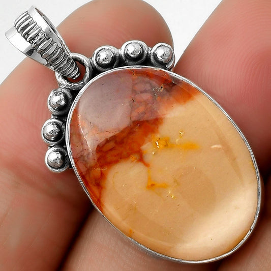 Natural Red Mookaite Pendant P-1087 SDP112066