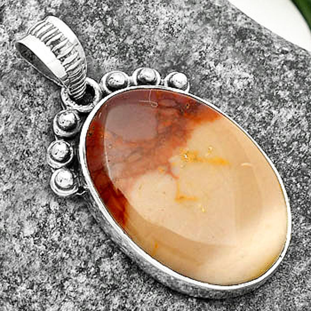Natural Red Mookaite Pendant P-1087 SDP112066