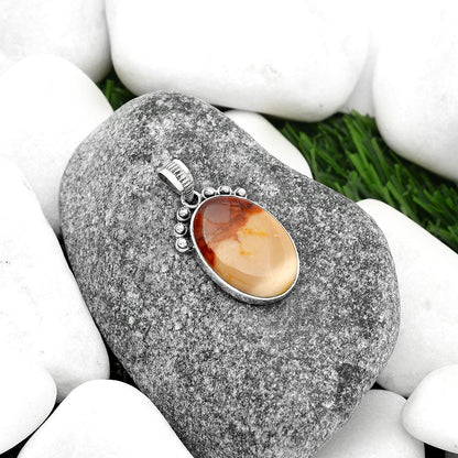 Natural Red Mookaite Pendant P-1087 SDP112066