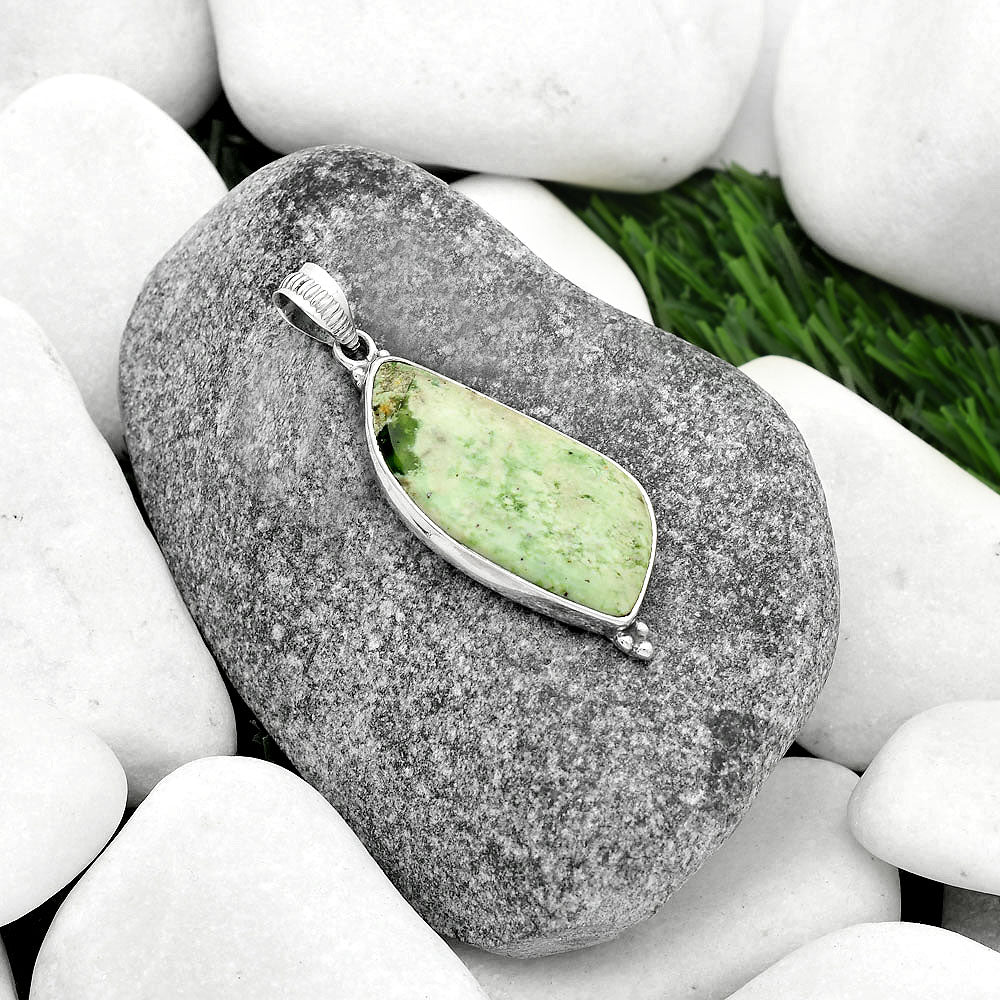 Natural Chrome Chalcedony Pendant P-1100 SDP112110