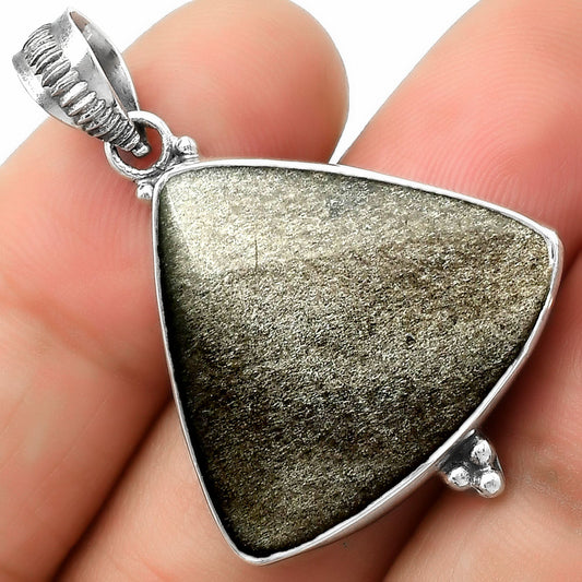 Natural Silver Obsidian Pendant P-1100 SDP112115