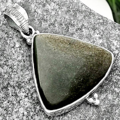 Natural Silver Obsidian Pendant P-1100 SDP112115