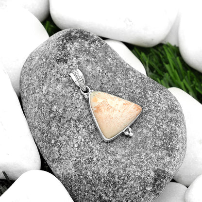 Natural Orange Scolecite - India Pendant P-1100 SDP112129