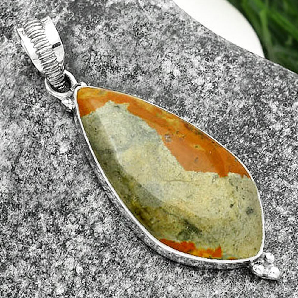 Natural Rocky Butte Picture Jasper Pendant P-1100 SDP112137
