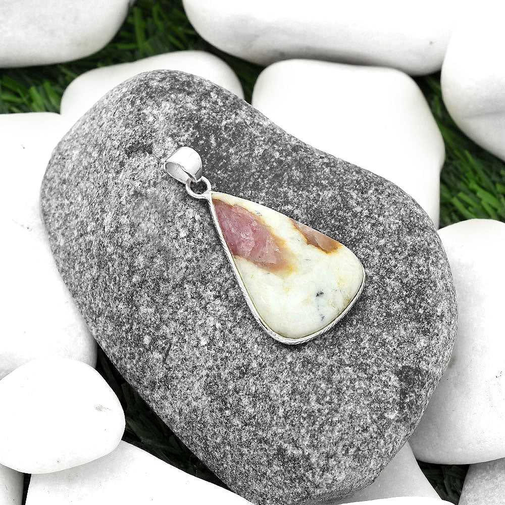 Pink Tourmaline Matrix in Quartz Pendant P-1053 SDP112330