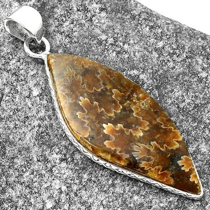 Natural Sutured Ammonite - Madagascar Pendant P-1053 SDP112332