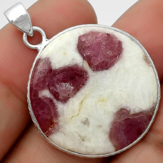 Pink Tourmaline Matrix in Quartz Pendant P-1053 SDP112390