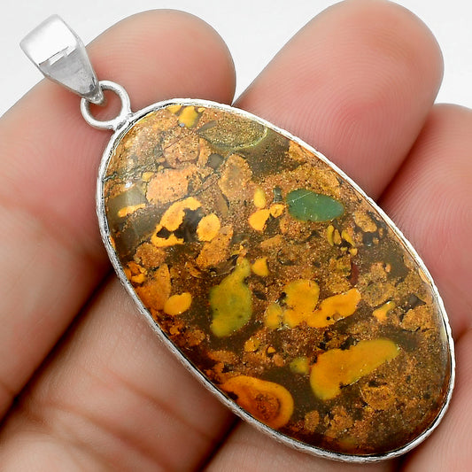 Natural Bamboo Jasper Pendant P-1053 SDP112459