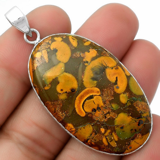 Natural Bamboo Jasper Pendant P-1053 SDP112514