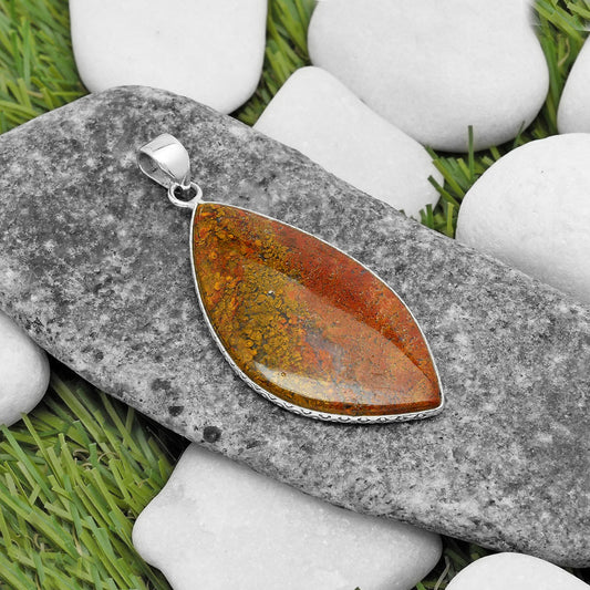 Natural Red Moss Agate Pendant P-1053 SDP112611